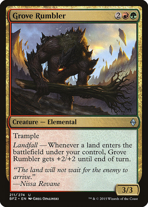 Grove Rumbler [Battle for Zendikar - 211]