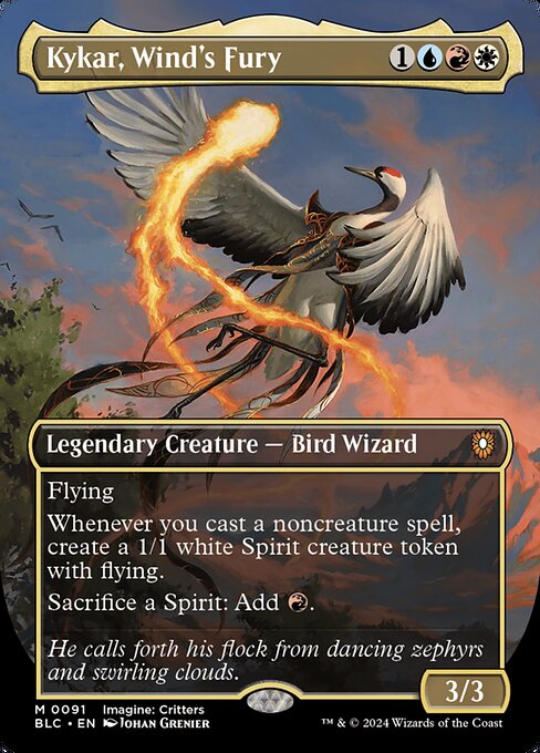 Kykar, Wind's Fury [Bloomburrow Commander - 91]