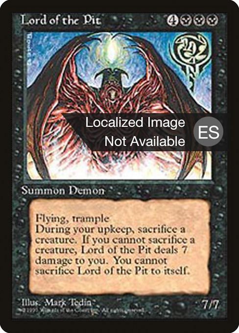 Lord of the Pit [Fourth Edition Foreign Black Border - 144]