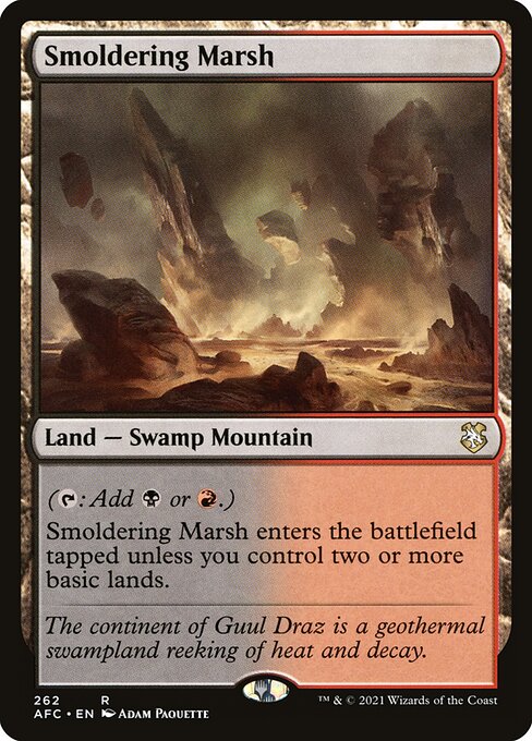 Smoldering Marsh [Forgotten Realms Commander - 262]