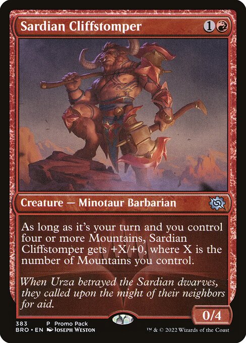 Sardian Cliffstomper [The Brothers' War - 383]