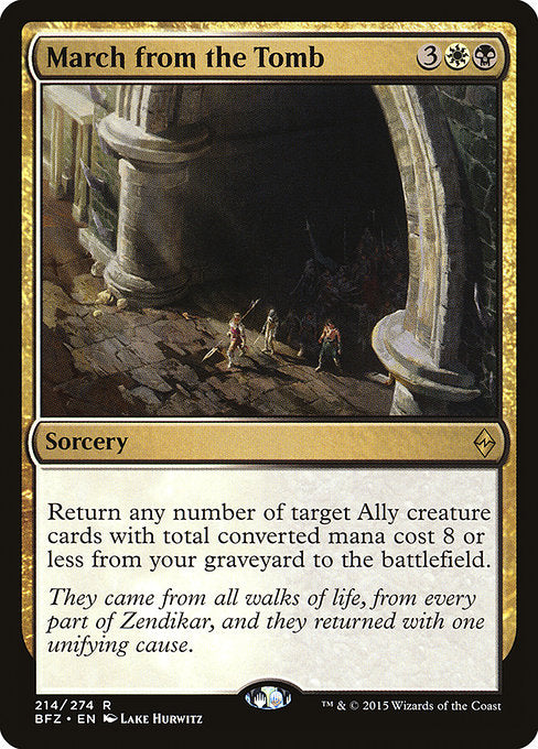 March from the Tomb [Battle for Zendikar - 214]