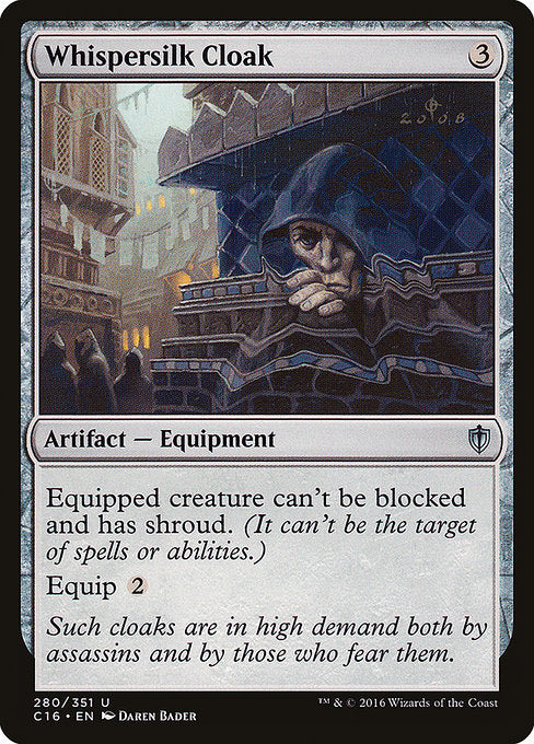 Whispersilk Cloak [Commander 2016 - 280]
