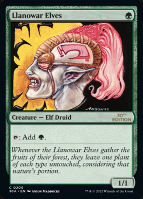 Llanowar Elves [30th Anniversary Edition - 206]