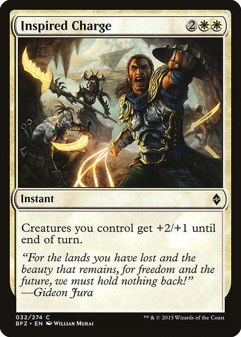 Inspired Charge [Battle for Zendikar - 32]