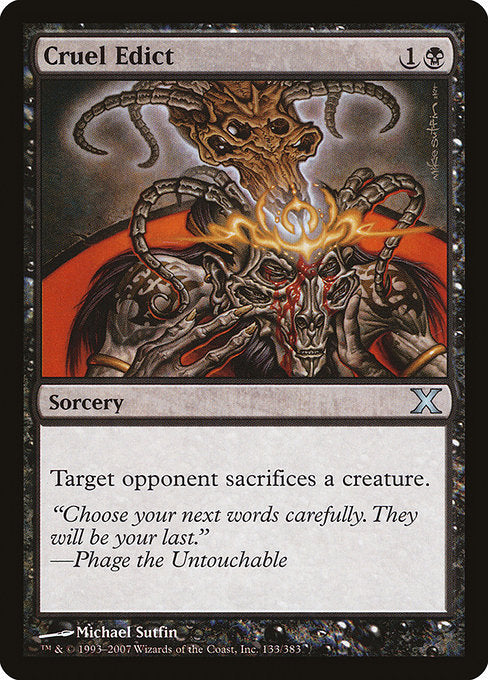 Cruel Edict [Tenth Edition - 133]