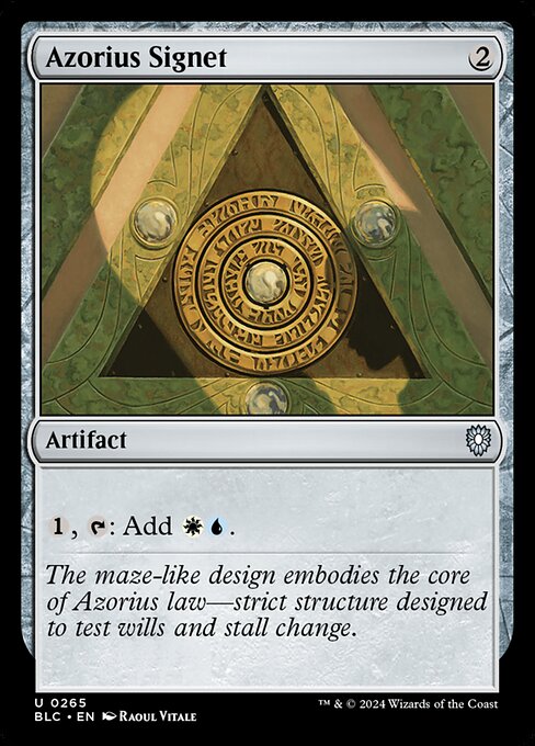 Azorius Signet [Bloomburrow Commander - 265]