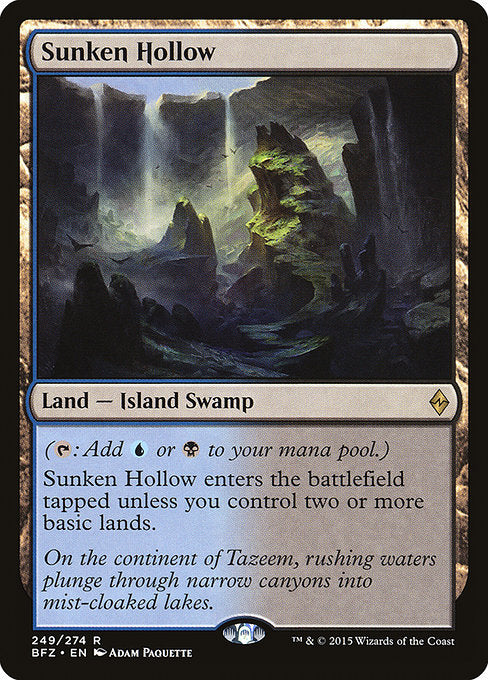 Sunken Hollow [Battle for Zendikar - 249]