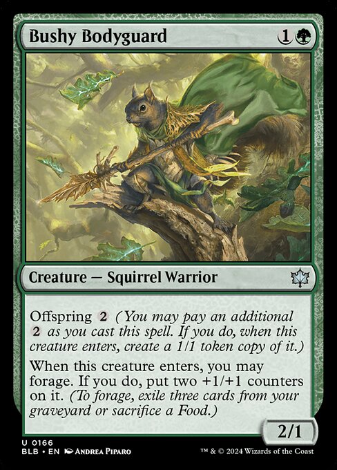 Bushy Bodyguard [Bloomburrow - 166]