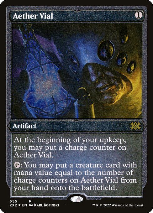 Aether Vial [Double Masters 2022 - 555]