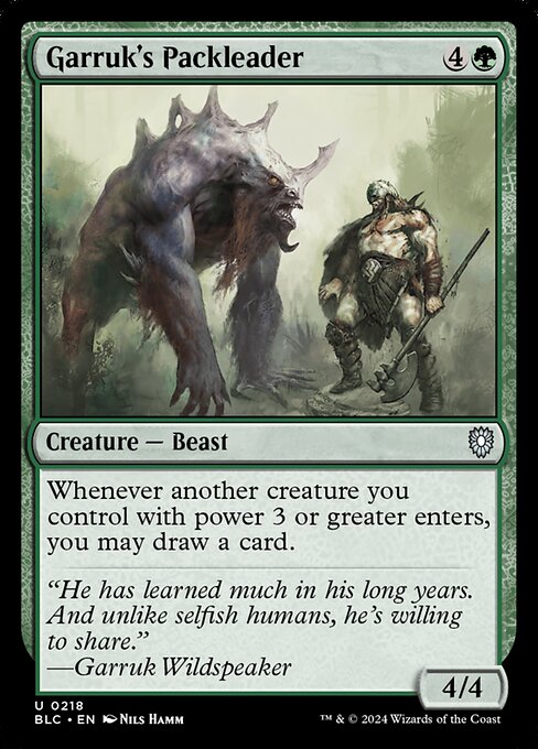 Garruk's Packleader [Bloomburrow Commander - 218]