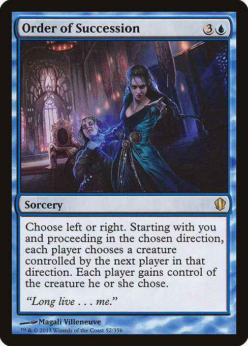 Order of Succession [Commander 2013 - 52]