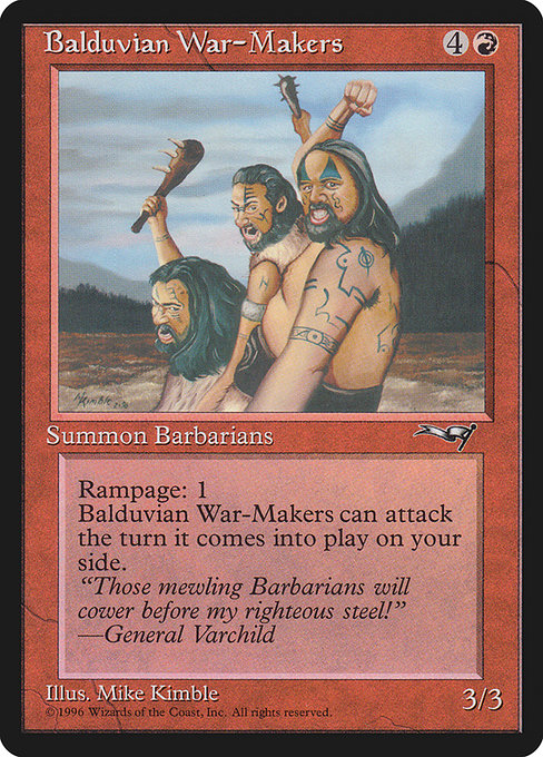 Balduvian War-Makers [Alliances - 66a]