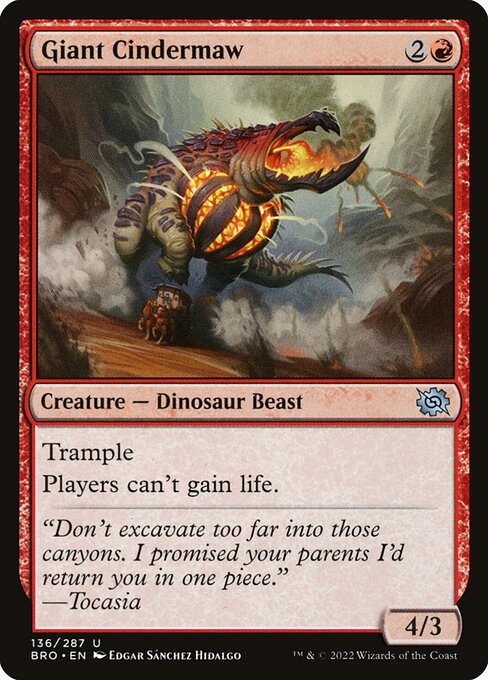 Giant Cindermaw [The Brothers' War - 136]