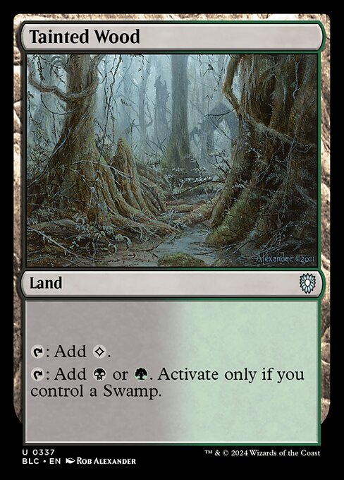 Tainted Wood [Bloomburrow Commander - 337]