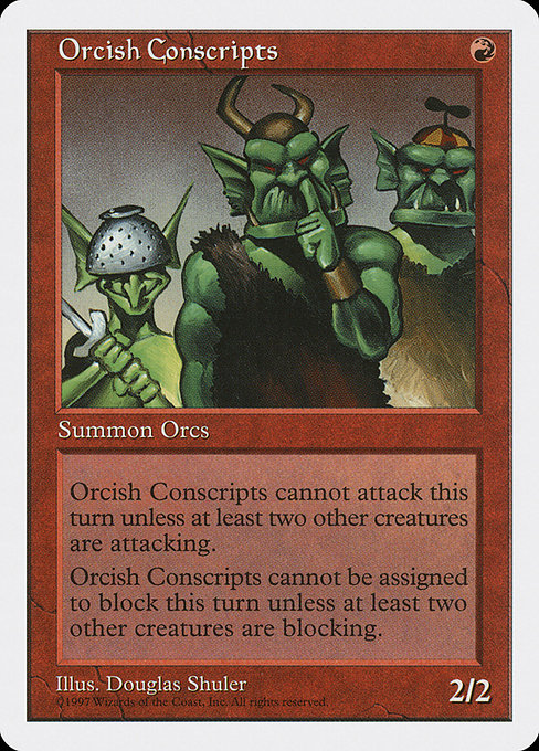Orcish Conscripts [Fifth Edition - 255]