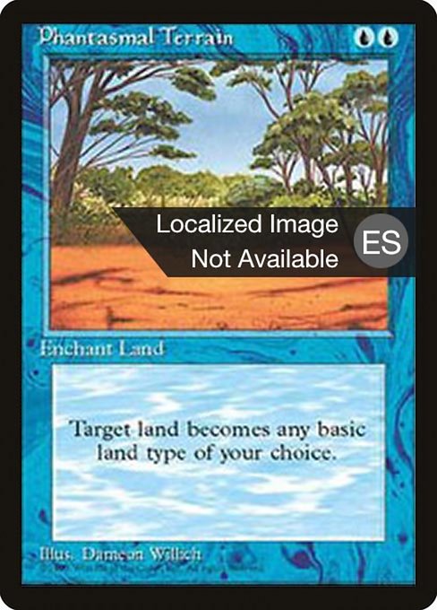 Phantasmal Terrain [Fourth Edition Foreign Black Border - 89]