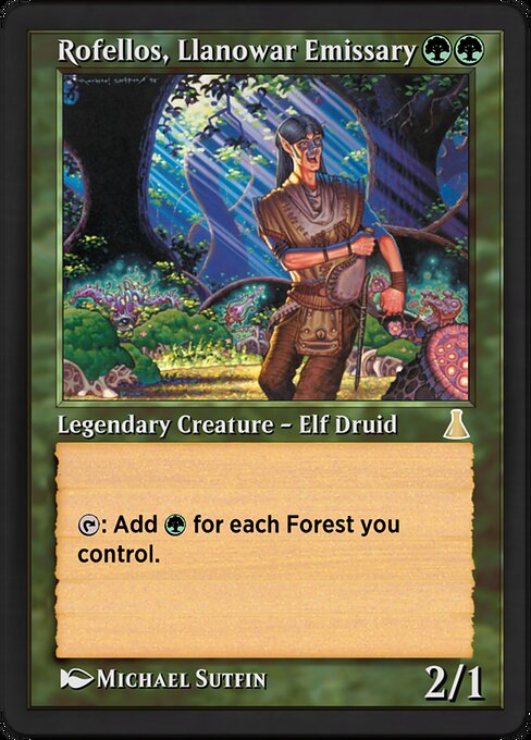 Rofellos, Llanowar Emissary [Arena Anthology 2 - 15]