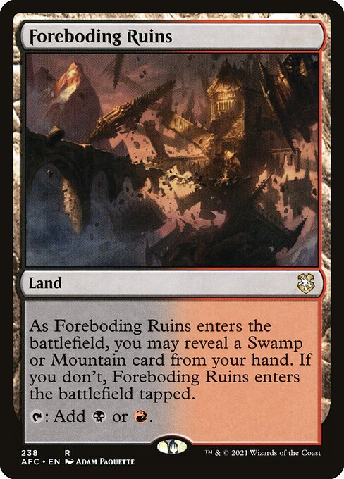 Foreboding Ruins [Forgotten Realms Commander - 238]