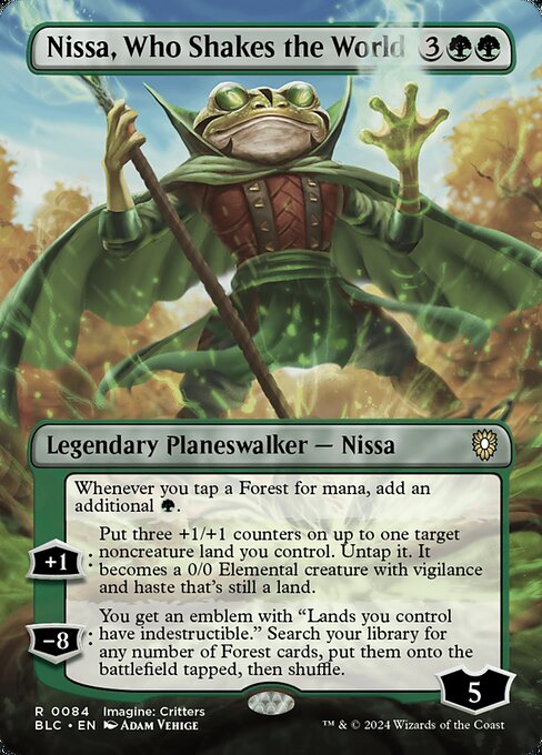 Nissa, Who Shakes the World [Bloomburrow Commander - 84]