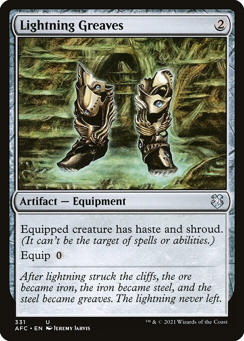 Lightning Greaves [Forgotten Realms Commander - 331]