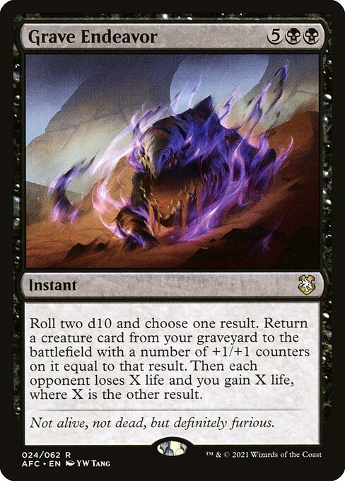 Grave Endeavor [Forgotten Realms Commander - 24]