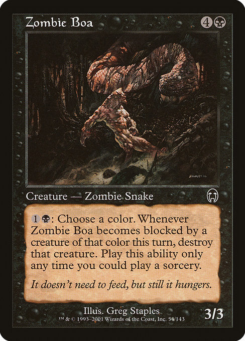 Zombie Boa [Apocalypse - 54]