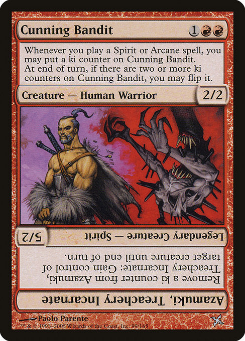 Cunning Bandit // Azamuki, Treachery Incarnate [Betrayers of Kamigawa - 99]