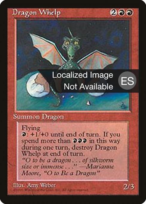 Dragon Whelp [Fourth Edition Foreign Black Border - 186]
