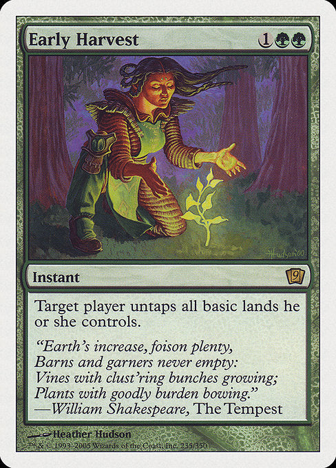 Early Harvest [Ninth Edition - 235]