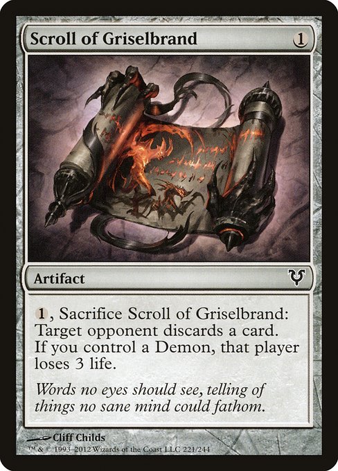 Scroll of Griselbrand [Avacyn Restored - 221]
