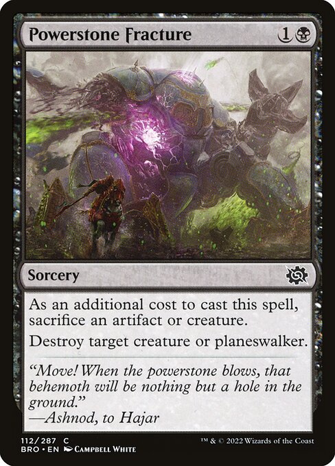 Powerstone Fracture [The Brothers' War - 112]