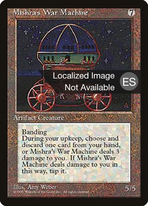 Mishra's War Machine [Fourth Edition Foreign Black Border - 337]