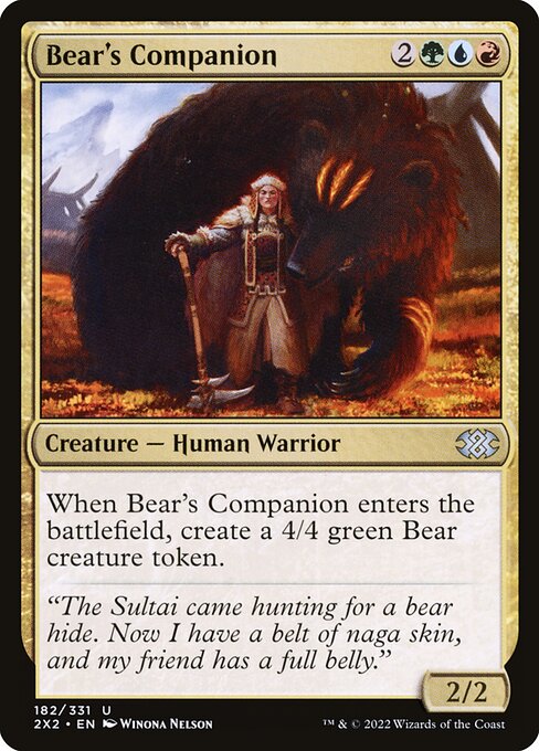 Bear's Companion [Double Masters 2022 - 182]
