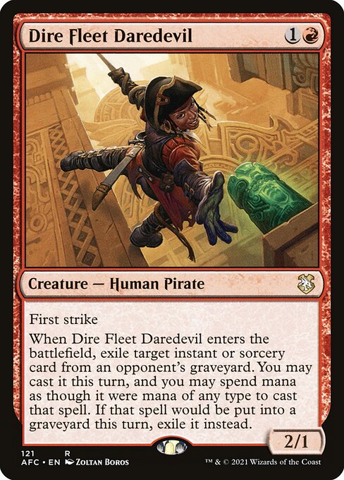 Dire Fleet Daredevil [Forgotten Realms Commander - 121]