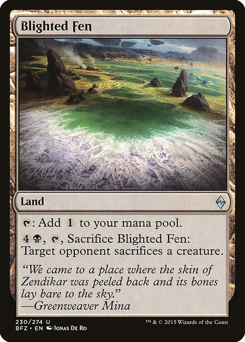 Blighted Fen [Battle for Zendikar - 230]