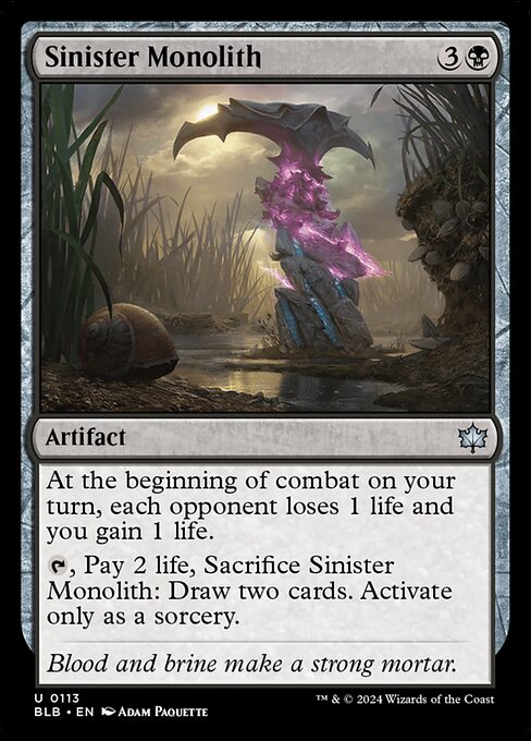 Sinister Monolith [Bloomburrow - 113]