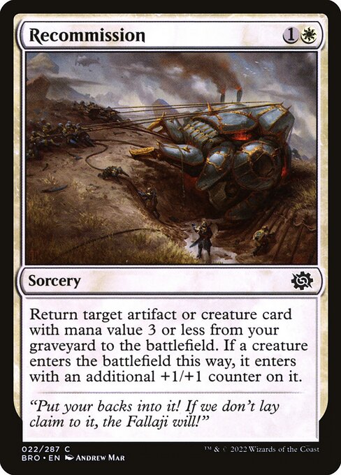 Recommission [The Brothers' War - 22]
