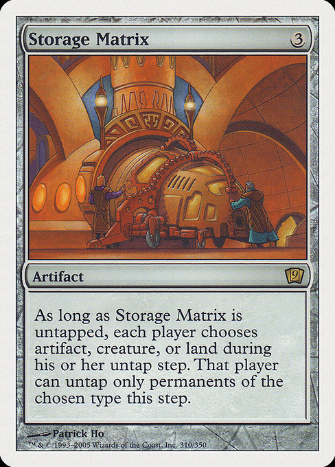 Storage Matrix [Ninth Edition - 310]