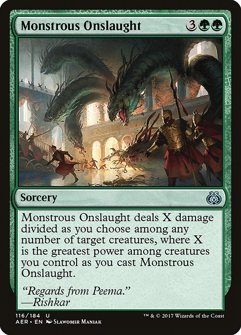 Monstrous Onslaught [Aether Revolt - 116]