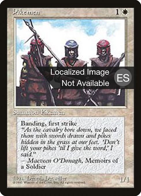 Pikemen [Fourth Edition Foreign Black Border - 42]