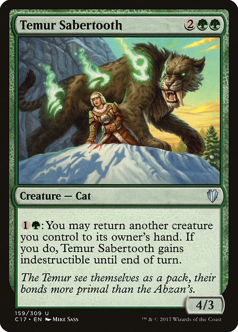 Temur Sabertooth [Commander 2017 - 159]