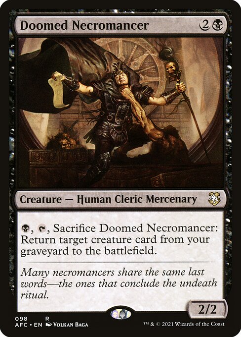Doomed Necromancer [Forgotten Realms Commander - 98]