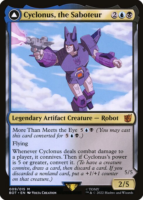 Cyclonus, the Saboteur // Cyclonus, Cybertronian Fighter [Transformers - 9]