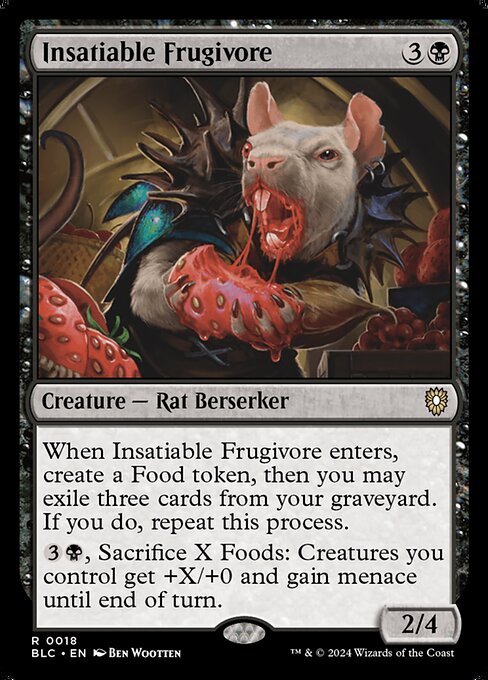 Insatiable Frugivore [Bloomburrow Commander - 18]