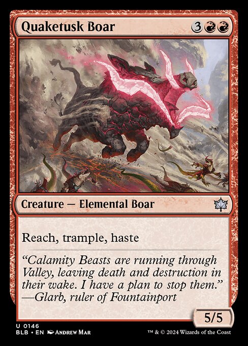 Quaketusk Boar [Bloomburrow - 146]