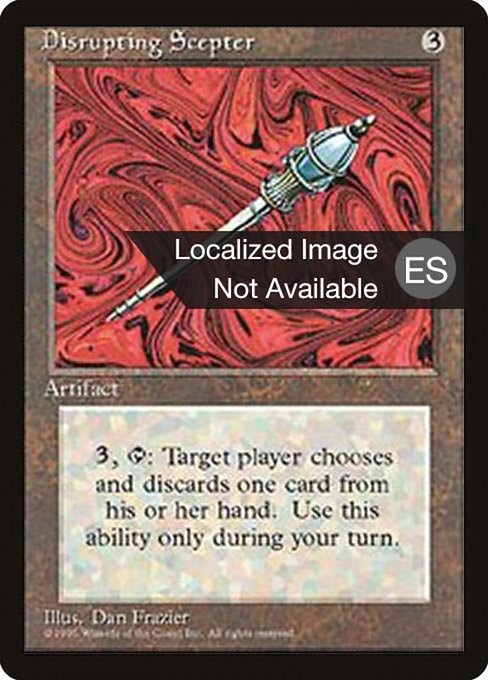 Disrupting Scepter [Fourth Edition Foreign Black Border - 316]
