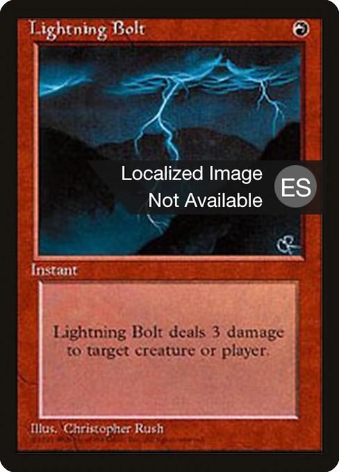 Lightning Bolt [Fourth Edition Foreign Black Border - 208]