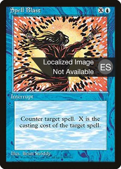 Spell Blast [Fourth Edition Foreign Black Border - 103]