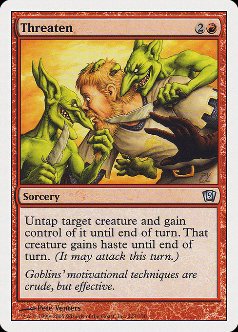 Threaten [Ninth Edition - 223]